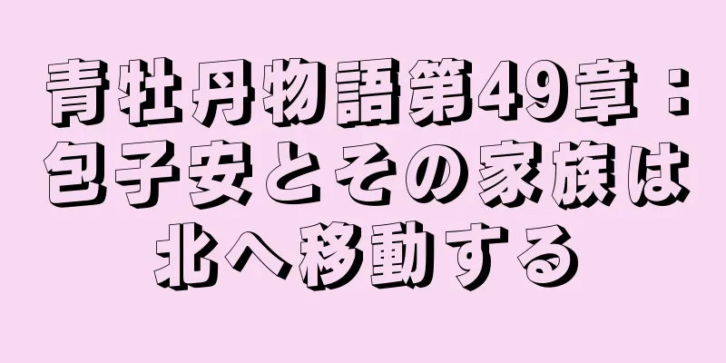 青牡丹物語第49章：包子安とその家族は北へ移動する