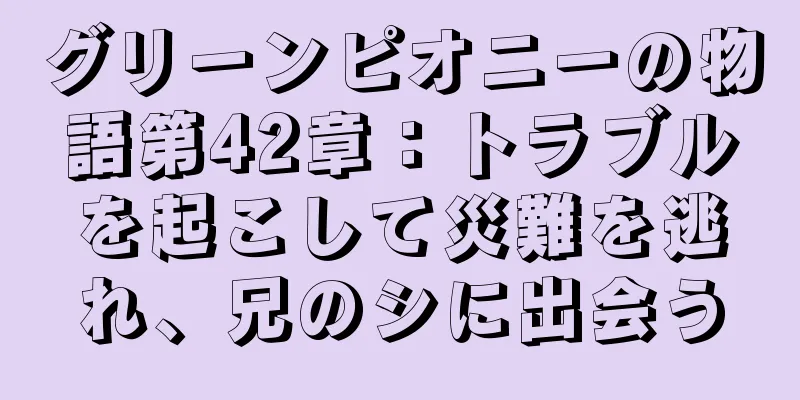 グリーンピオニーの物語第42章：トラブルを起こして災難を逃れ、兄のシに出会う