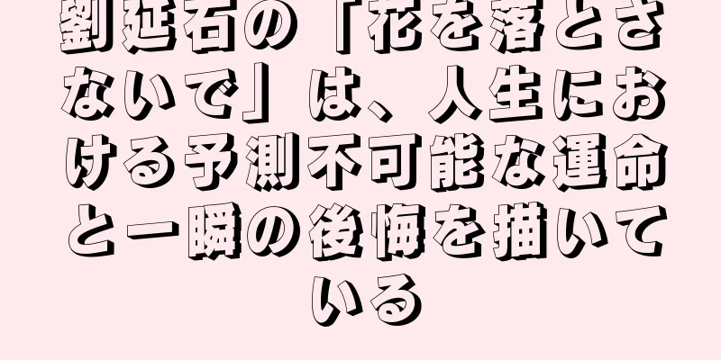 劉延石の「花を落とさないで」は、人生における予測不可能な運命と一瞬の後悔を描いている