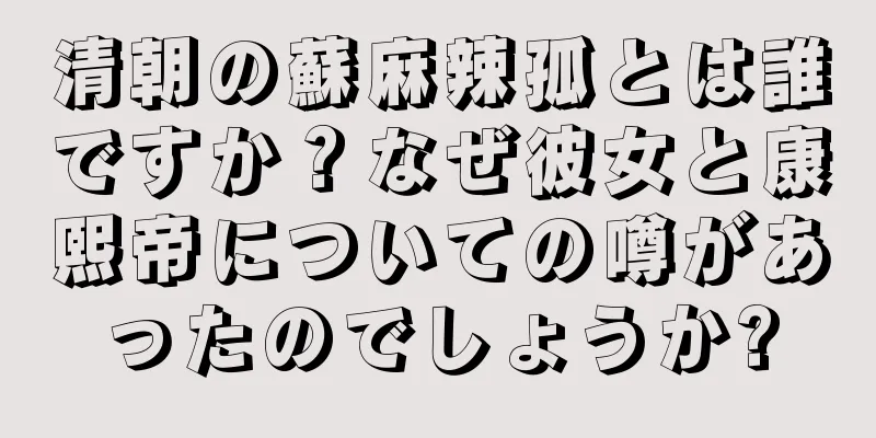 清朝の蘇麻辣孤とは誰ですか？なぜ彼女と康熙帝についての噂があったのでしょうか?