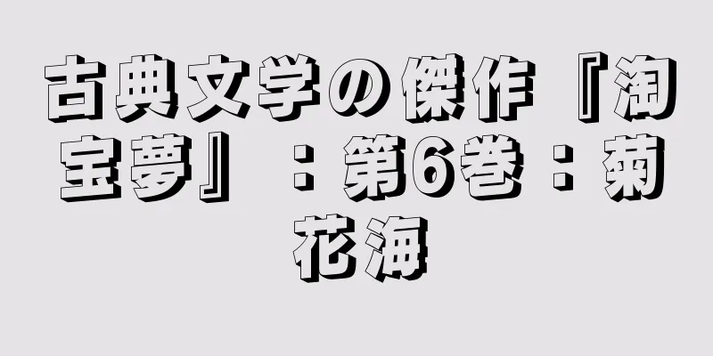 古典文学の傑作『淘宝夢』：第6巻：菊花海
