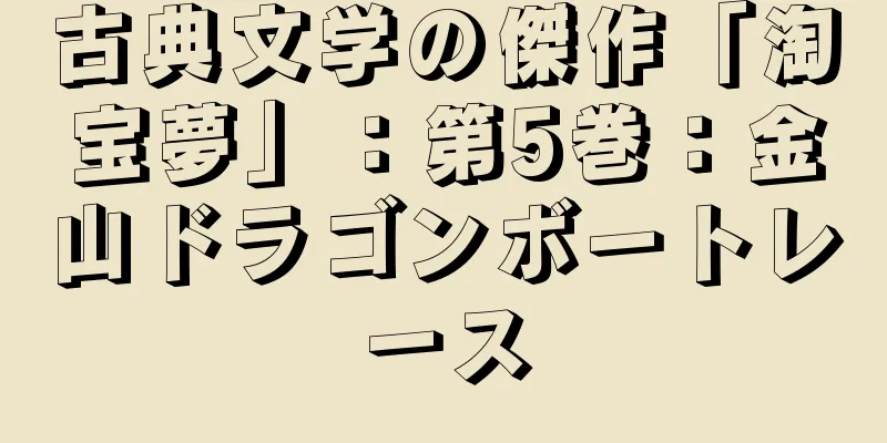 古典文学の傑作「淘宝夢」：第5巻：金山ドラゴンボートレース