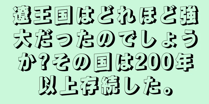 遼王国はどれほど強大だったのでしょうか?その国は200年以上存続した。
