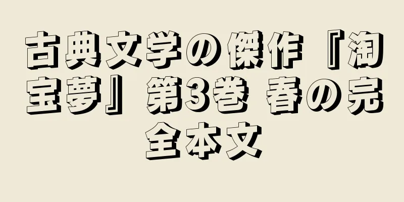古典文学の傑作『淘宝夢』第3巻 春の完全本文