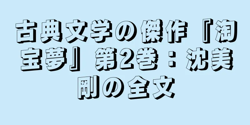 古典文学の傑作『淘宝夢』第2巻：沈美剛の全文