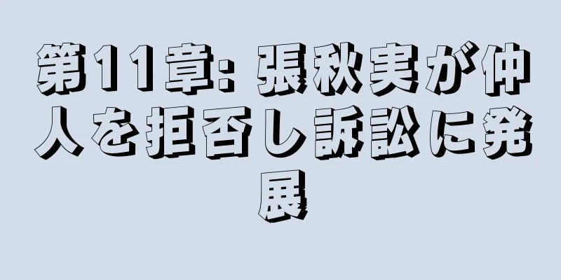 第11章: 張秋実が仲人を拒否し訴訟に発展