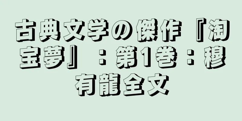 古典文学の傑作『淘宝夢』：第1巻：穆有龍全文