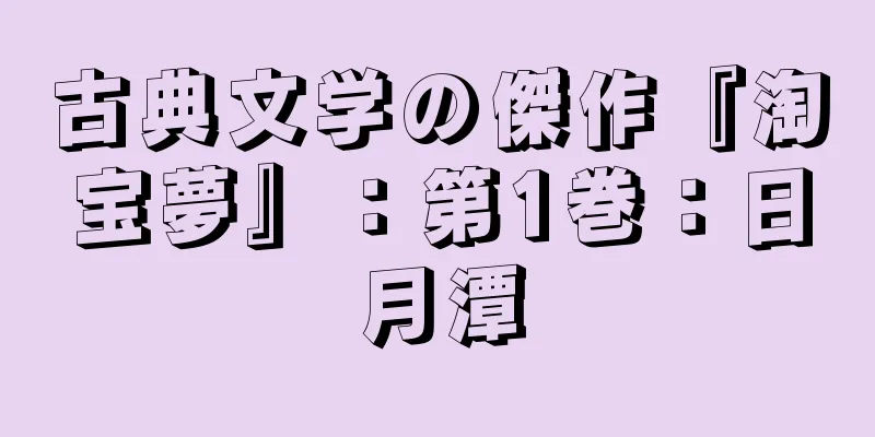 古典文学の傑作『淘宝夢』：第1巻：日月潭