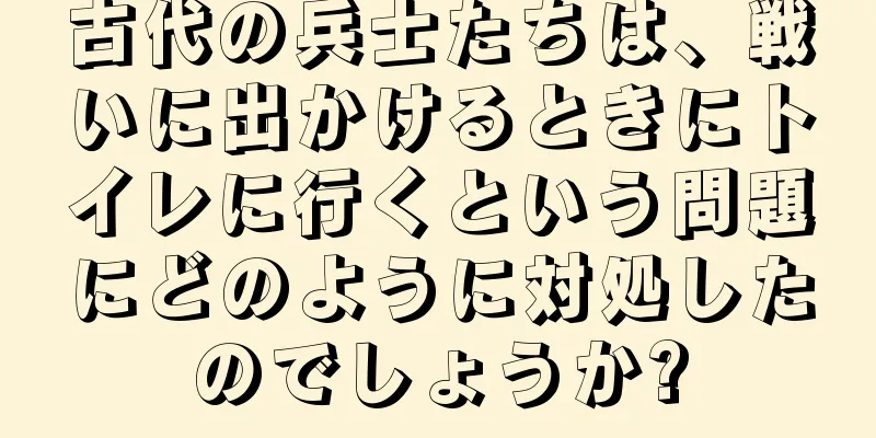 古代の兵士たちは、戦いに出かけるときにトイレに行くという問題にどのように対処したのでしょうか?