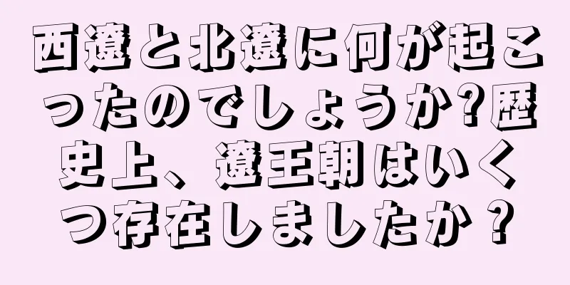 西遼と北遼に何が起こったのでしょうか?歴史上、遼王朝はいくつ存在しましたか？