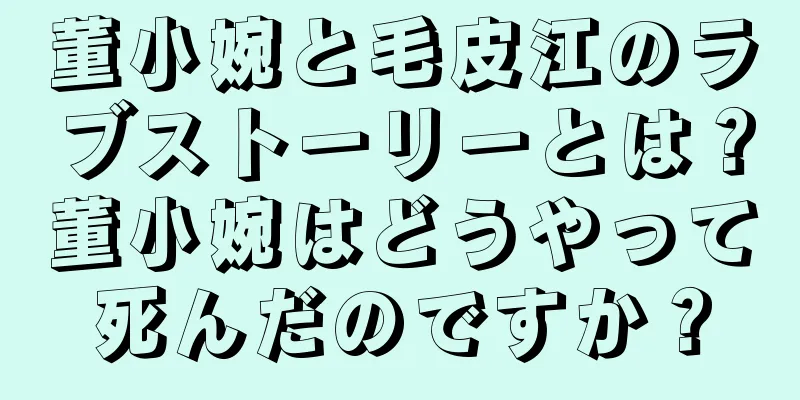 董小婉と毛皮江のラブストーリーとは？董小婉はどうやって死んだのですか？