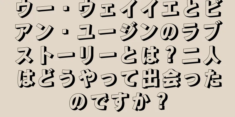 ウー・ウェイイエとビアン・ユージンのラブストーリーとは？二人はどうやって出会ったのですか？