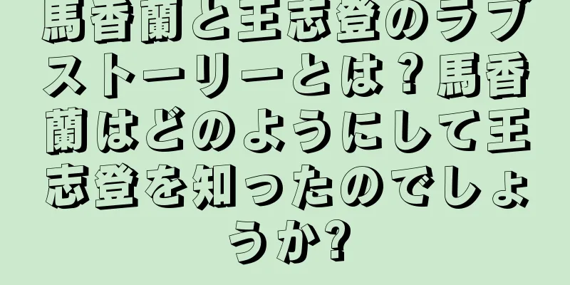 馬香蘭と王志登のラブストーリーとは？馬香蘭はどのようにして王志登を知ったのでしょうか?