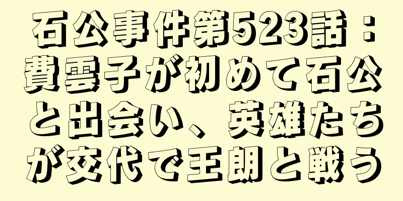 石公事件第523話：費雲子が初めて石公と出会い、英雄たちが交代で王朗と戦う