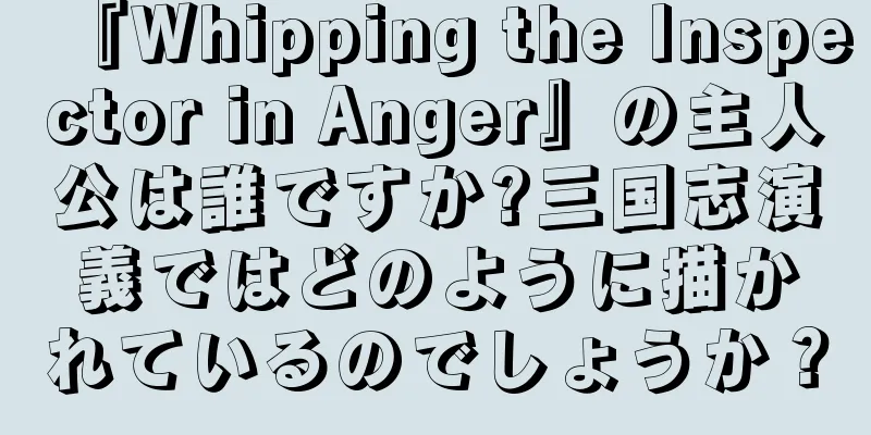 『Whipping the Inspector in Anger』の主人公は誰ですか?三国志演義ではどのように描かれているのでしょうか？