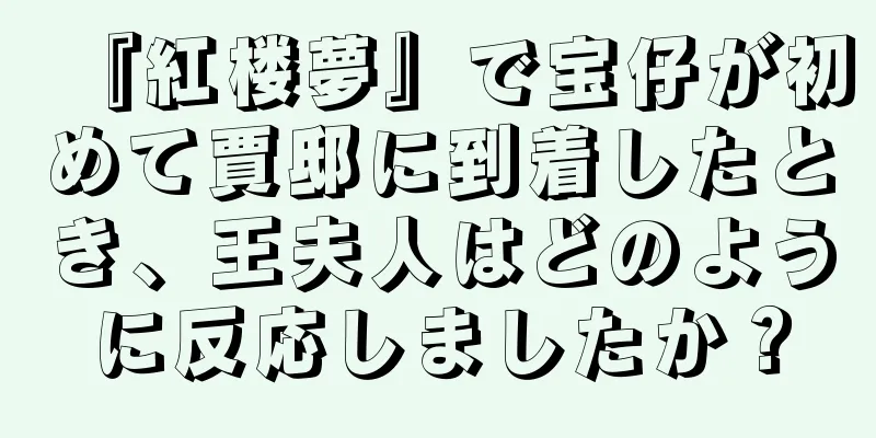 『紅楼夢』で宝仔が初めて賈邸に到着したとき、王夫人はどのように反応しましたか？