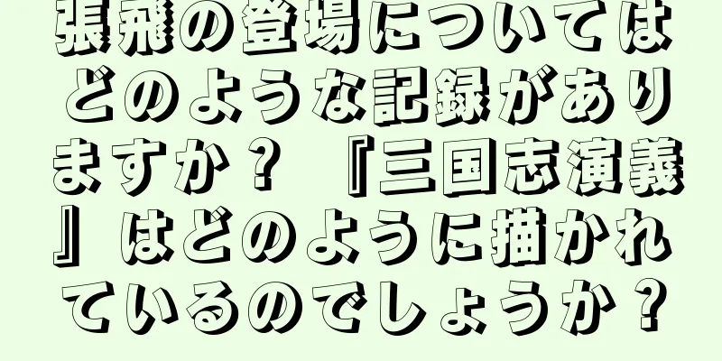 張飛の登場についてはどのような記録がありますか？ 『三国志演義』はどのように描かれているのでしょうか？