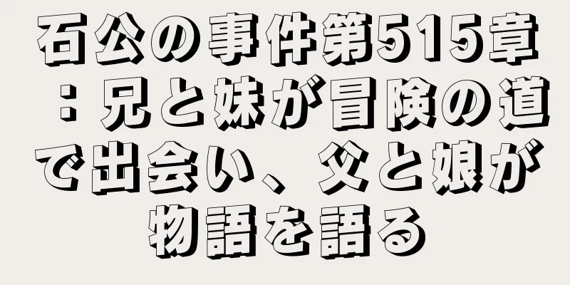 石公の事件第515章：兄と妹が冒険の道で出会い、父と娘が物語を語る