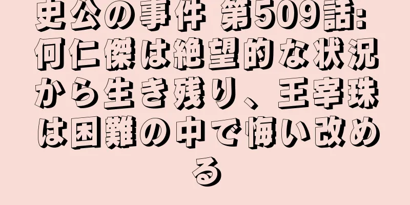 史公の事件 第509話: 何仁傑は絶望的な状況から生き残り、王宰珠は困難の中で悔い改める
