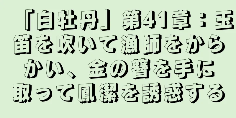 「白牡丹」第41章：玉笛を吹いて漁師をからかい、金の簪を手に取って鳳潔を誘惑する