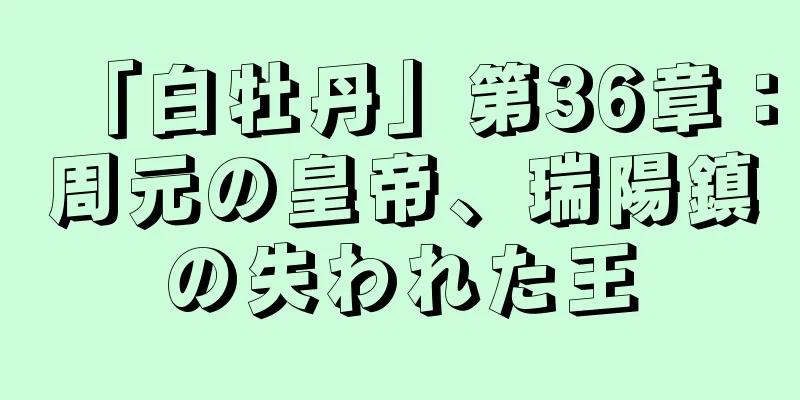 「白牡丹」第36章：周元の皇帝、瑞陽鎮の失われた王