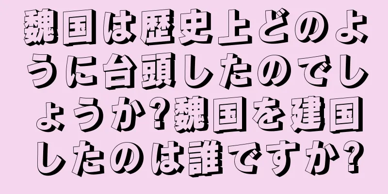 魏国は歴史上どのように台頭したのでしょうか?魏国を建国したのは誰ですか?