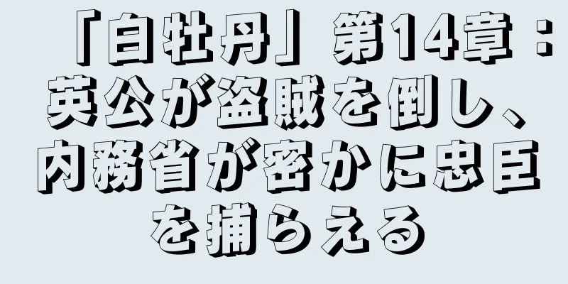 「白牡丹」第14章：英公が盗賊を倒し、内務省が密かに忠臣を捕らえる