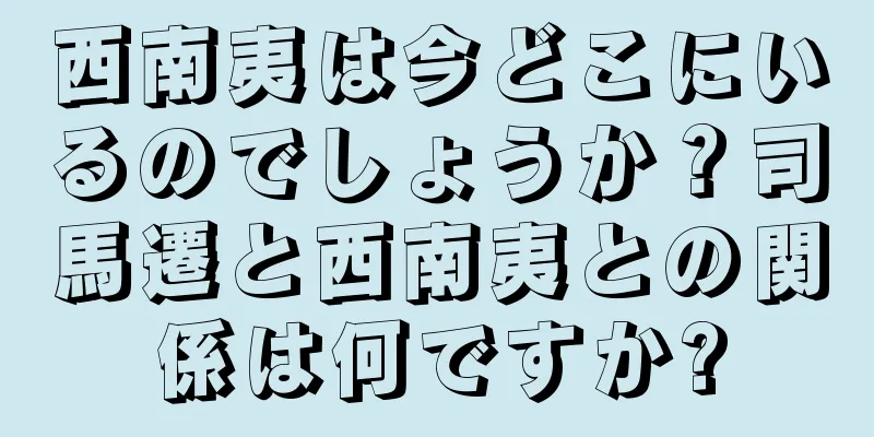 西南夷は今どこにいるのでしょうか？司馬遷と西南夷との関係は何ですか?