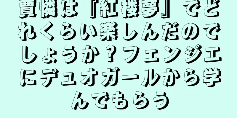 賈憐は『紅楼夢』でどれくらい楽しんだのでしょうか？フェンジエにデュオガールから学んでもらう