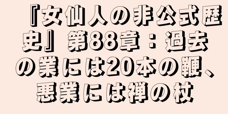 『女仙人の非公式歴史』第88章：過去の業には20本の鞭、悪業には禅の杖