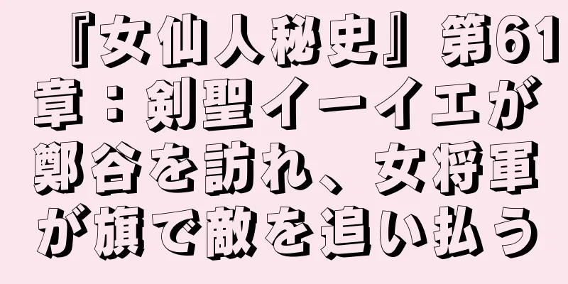『女仙人秘史』第61章：剣聖イーイエが鄭谷を訪れ、女将軍が旗で敵を追い払う