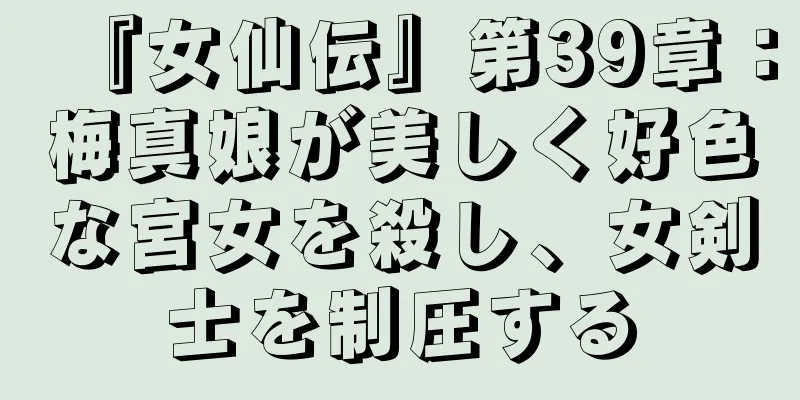 『女仙伝』第39章：梅真娘が美しく好色な宮女を殺し、女剣士を制圧する