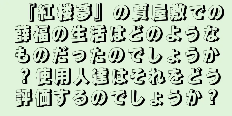 『紅楼夢』の賈屋敷での薛福の生活はどのようなものだったのでしょうか？使用人達はそれをどう評価するのでしょうか？