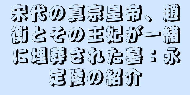 宋代の真宗皇帝、趙衡とその王妃が一緒に埋葬された墓：永定陵の紹介