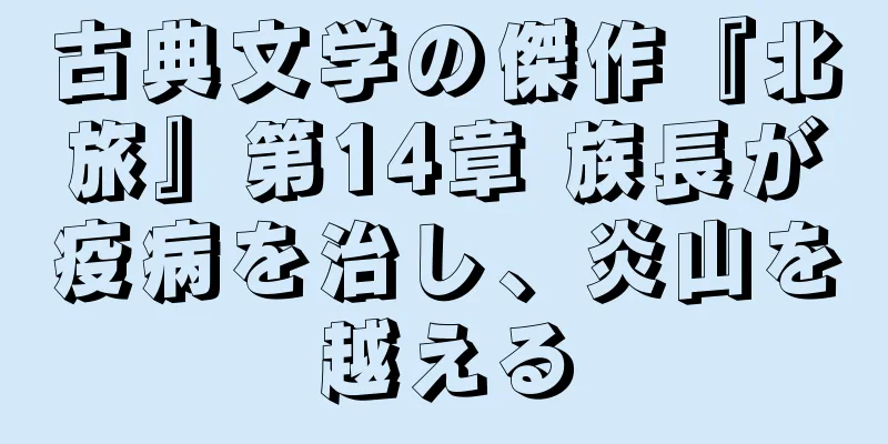 古典文学の傑作『北旅』第14章 族長が疫病を治し、炎山を越える