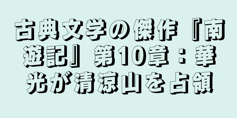 古典文学の傑作『南遊記』第10章：華光が清涼山を占領