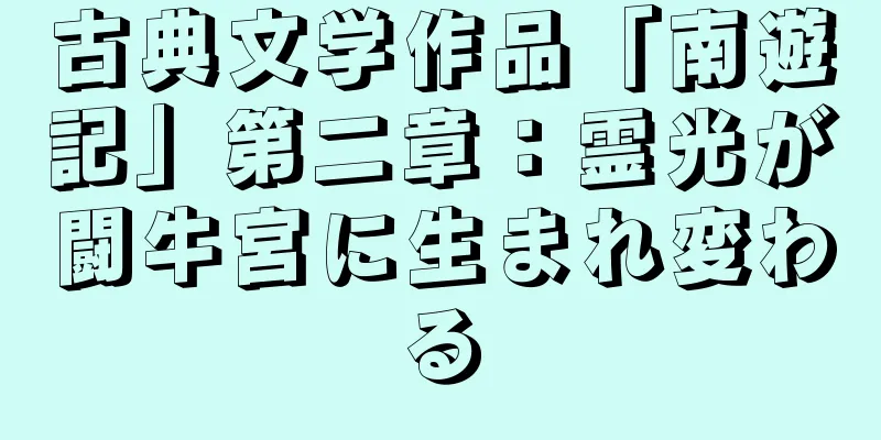 古典文学作品「南遊記」第二章：霊光が闘牛宮に生まれ変わる