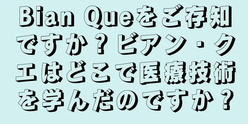 Bian Queをご存知ですか？ビアン・クエはどこで医療技術を学んだのですか？