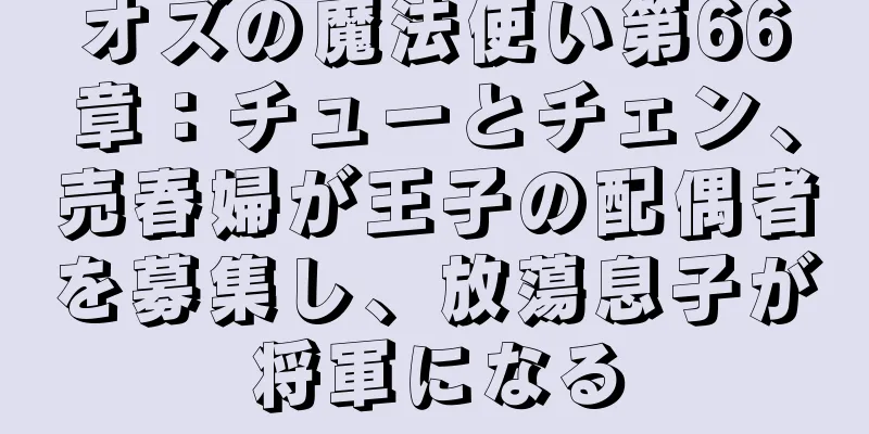オズの魔法使い第66章：チューとチェン、売春婦が王子の配偶者を募集し、放蕩息子が将軍になる
