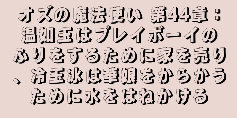 オズの魔法使い 第44章：温如玉はプレイボーイのふりをするために家を売り、冷玉冰は華娘をからかうために水をはねかける