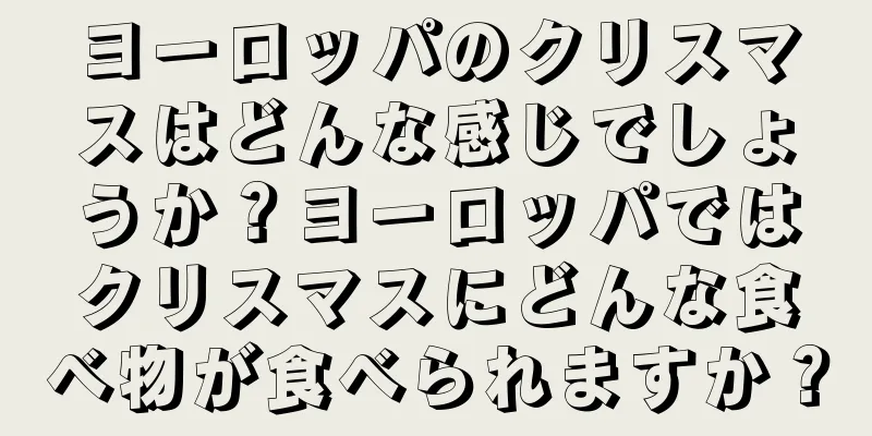 ヨーロッパのクリスマスはどんな感じでしょうか？ヨーロッパではクリスマスにどんな食べ物が食べられますか？
