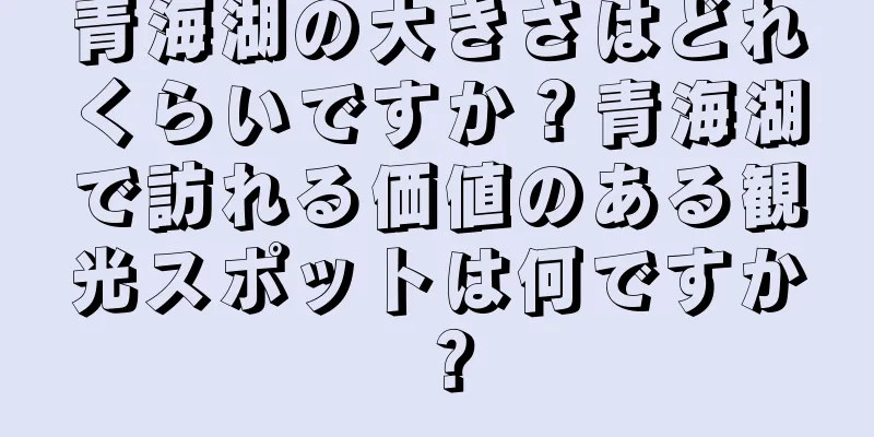 青海湖の大きさはどれくらいですか？青海湖で訪れる価値のある観光スポットは何ですか？