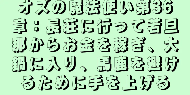 オズの魔法使い第36章：長荘に行って若旦那からお金を稼ぎ、大鍋に入り、馬鹿を避けるために手を上げる