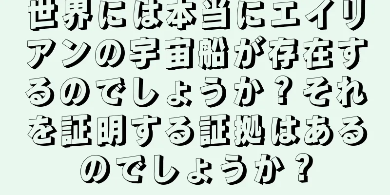 世界には本当にエイリアンの宇宙船が存在するのでしょうか？それを証明する証拠はあるのでしょうか？