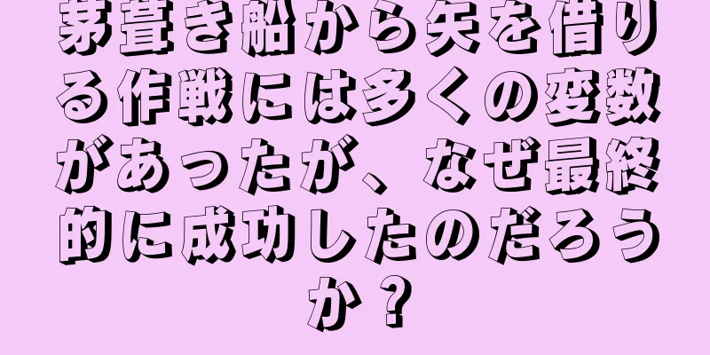 茅葺き船から矢を借りる作戦には多くの変数があったが、なぜ最終的に成功したのだろうか？