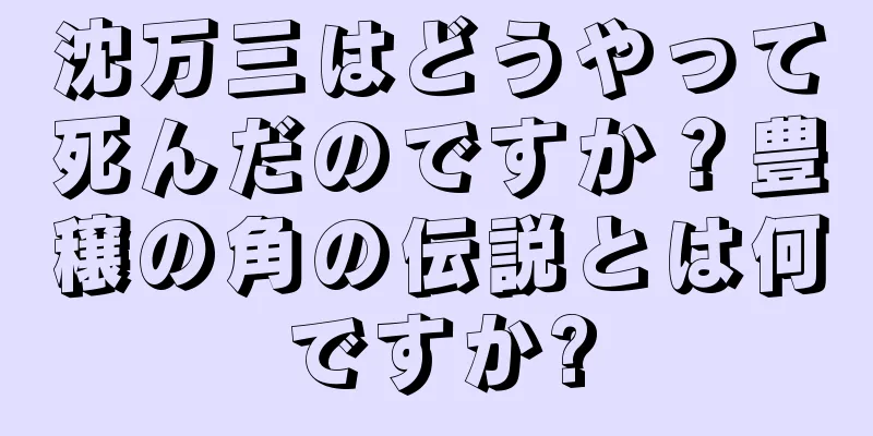 沈万三はどうやって死んだのですか？豊穣の角の伝説とは何ですか?