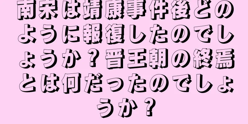 南宋は靖康事件後どのように報復したのでしょうか？晋王朝の終焉とは何だったのでしょうか？