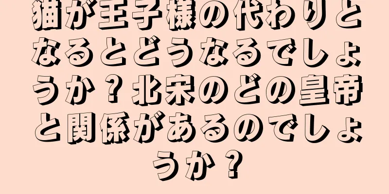 猫が王子様の代わりとなるとどうなるでしょうか？北宋のどの皇帝と関係があるのでしょうか？