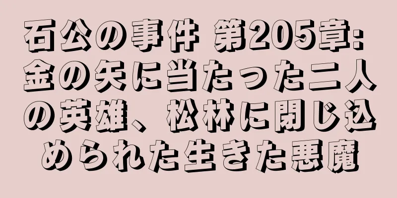 石公の事件 第205章: 金の矢に当たった二人の英雄、松林に閉じ込められた生きた悪魔