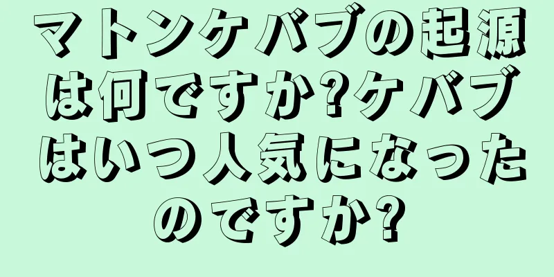 マトンケバブの起源は何ですか?ケバブはいつ人気になったのですか?